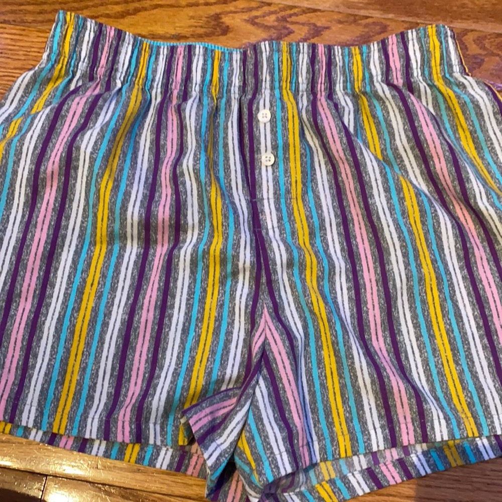 striped pajama pants